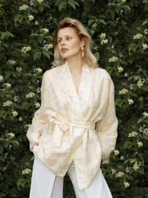 SILK/LINEN KIMONO "NORTHERN STAR"